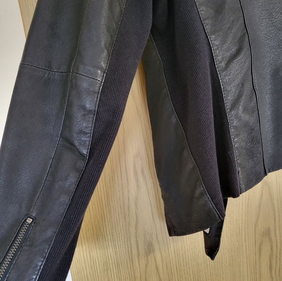 Anthropologie Black Leather jacket size small - Picture 3 of 7